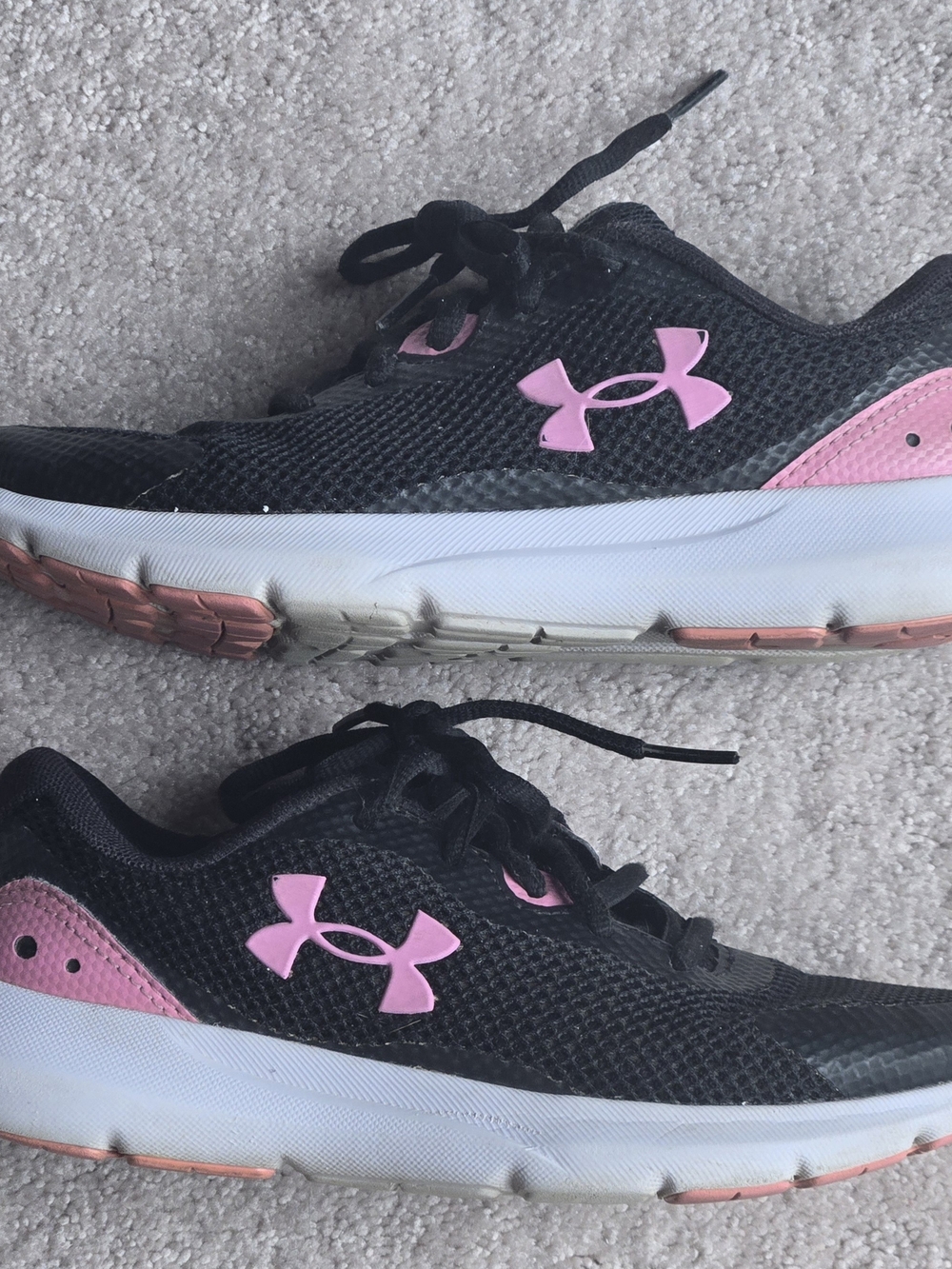 Under Armour Women’s Black & Pink Running Shoes